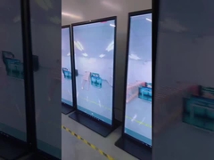 75 inch Vloerstand Volledig scherm advertentiebeeldscherm 178° Kiekhoek 450cd/m2 Helderheid