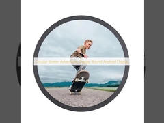 Circulair scherm advertentie display Ronde Android display