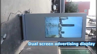 reclamedisplay met dubbel scherm voor buiten