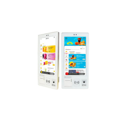 21,5-inch wandgemonteerd zelfbedieningskiosk met touchscreen en capacitieve touch voor inchecken en verkoop