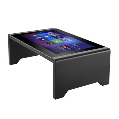 43 inch digitaal capacitieve touchscreen spel tafel met roestvrij staal glas