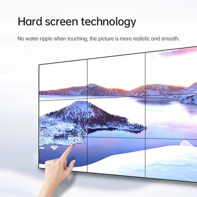 55 Inch LCD Splicing Wand met Infrarood Touchscreen en 500cd/m2 Helderheid voor Commerciële Videowand Displays