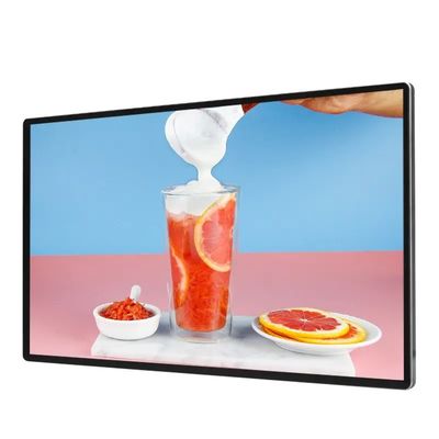 98 Inch Wandmontage LCD Reclame Scherm met 1920 x 1080 Resolutie en IP55 IP65 Bescherming