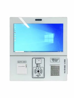 21.5 inch capacitieve touchscreen zelfbedieningskist met QR-code scanner voor ziekenhuis inchecken en betalen