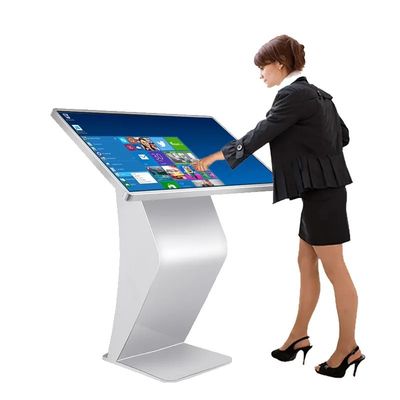 4K Touchscreen op de vloer Digitaal kiosk 50 inch capacitieve touchscreen