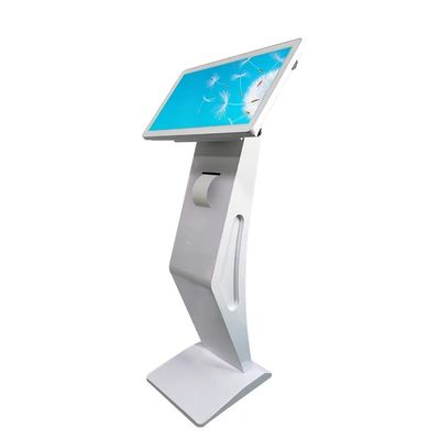 21,5-inch Touchscreen Digitale Kiosk met Thermische Printer en QR-codescanner voor Interactieve Zelfbediening