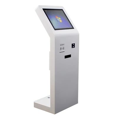 21,5-inch vloerstaande kiosk met touchscreen, IC-kaartlezer en QR-codescanner