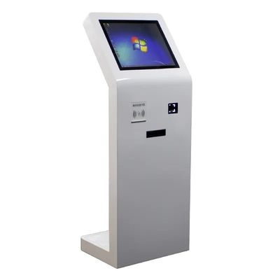21,5-inch vloerstaande kiosk met touchscreen, IC-kaartlezer en QR-codescanner