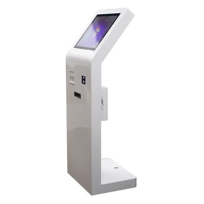 21,5-inch vloerstaande kiosk met touchscreen, IC-kaartlezer en QR-codescanner