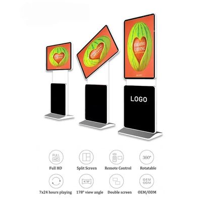 43 inch infrarood aanraakscherm Digitaal kiosk met 360 graden draaibare display voor reclame
