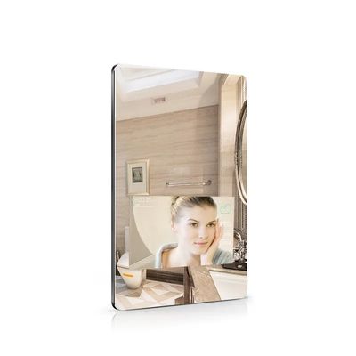 21,5-inch wandgemonteerde slimme spiegel met capacitief aanraakscherm voor reclame en make-up