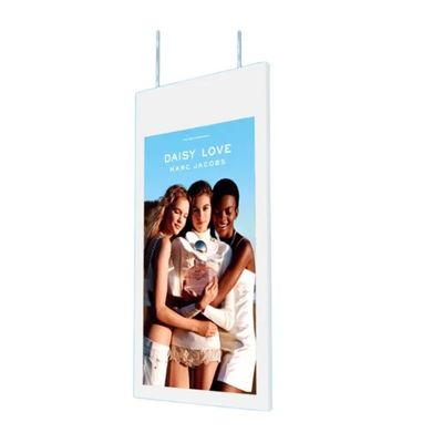 43 inch dubbel scherm advertentie-display met hoge helderheid met 700 nits hangend raammonitor