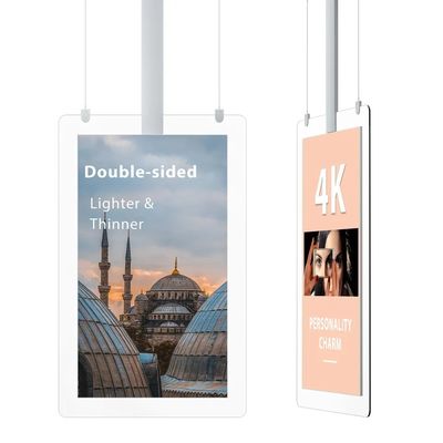 55 Inch Dubbel Scherm Hoge Helderheid Reclame Display LCD Speler met 1500 Nits Helderheid
