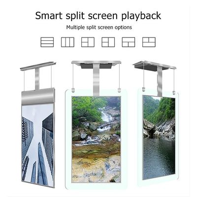 55 Inch Dubbel Scherm Hoge Helderheid Reclame Display LCD Speler met 1500 Nits Helderheid