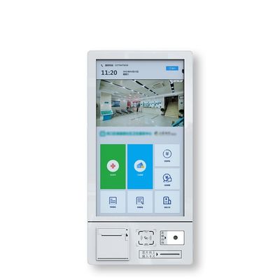 24-inch capacitief aanraakscherm zelfbedieningskiosk met industriële pc voor medische incheck
