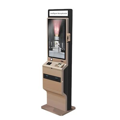 Stand Free 90W Selfservice Kiosk met Touchscreen, LED-lichtbak en Thermische Printer