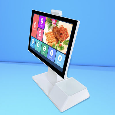 Desktop zelfbediening aanraakscherm bestelkiosk dubbel scherm kassa-machine