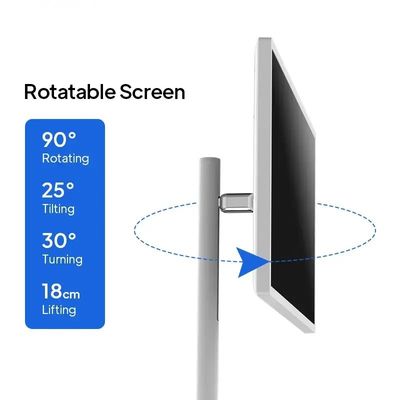 Draagbare 27 inch draaibare touchscreen zelfbediening kiosk met Android OS