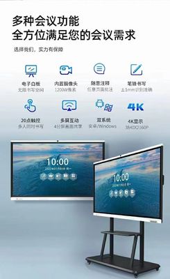 Hoge Helderheid Digitale Interactieve Whiteboard met Mac OS Software Compatibiliteit en Capacitieve Touch Technologie