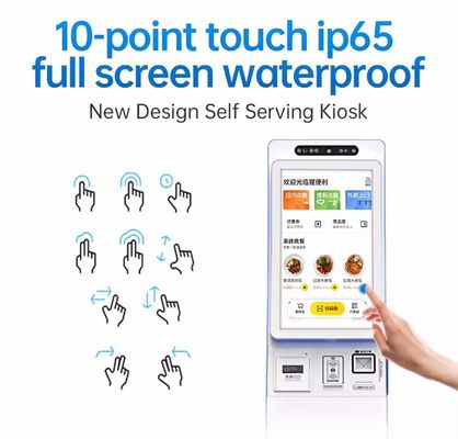 22 inch / 32 inch Touch Screen Self Service Kiosk met aanpasbare software en ondersteuning voor meerdere betalingen voor geautomatiseerde service stations