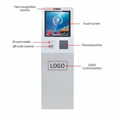 19 inch touchscreen digitale kiosk met Intel Core I3 processor en Windows 10 voor interactieve zelfbediening