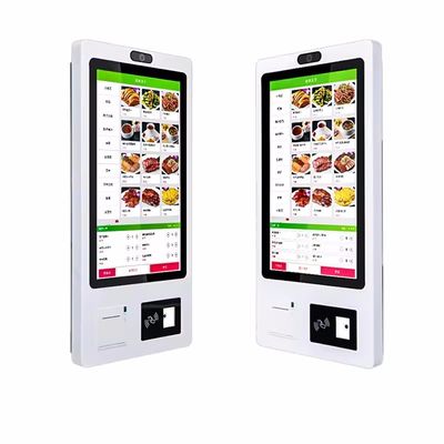 Digitale kiosk met 32 inch touchscreen met Windows 10 OS en metalen behuizing voor interactieve zelfbediening