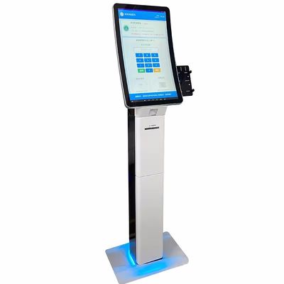 Hoogresolutiescherm Touch Monitor Kiosk Met POS Machine En Thermische Printer