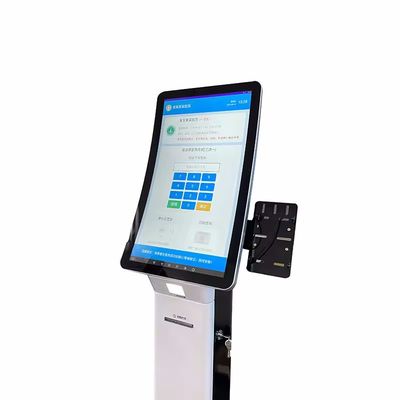 Hoogresolutiescherm Touch Monitor Kiosk Met POS Machine En Thermische Printer