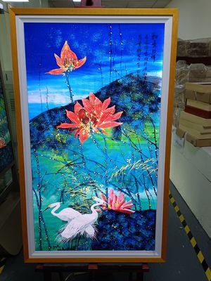 55 inch 4K-resolutie LCD-advertentie-scherm met houten rand - commercieel digitaal signage