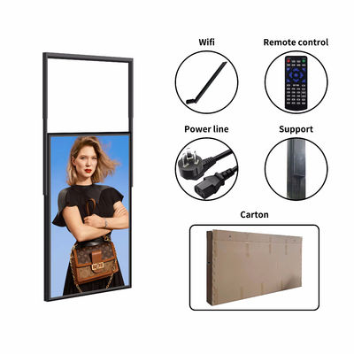 Hang Installatie Hoog helderheids advertentie display IJzer materiaal Wifi Informatie release