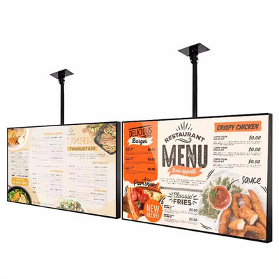 Hoge helderheid Advertentie Display Winkelvenster Monitor Restaurant Digitaal signage