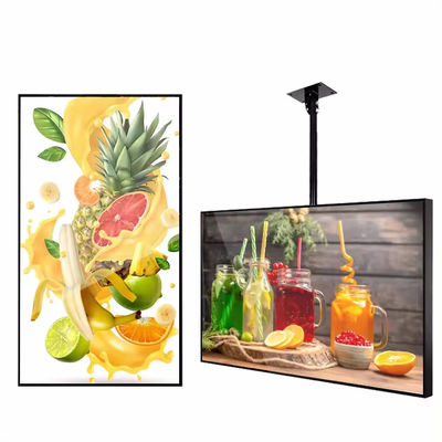 Hoge helderheid advertentie-display met 3000 Nits helderheid voor venster digitale signage met een breed temperatuurbereik en hang installatie