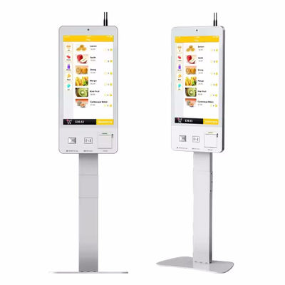 Touchscreen zelfbediening POS-systeem met LED-lichten ondersteunt gezichtsherkenning
