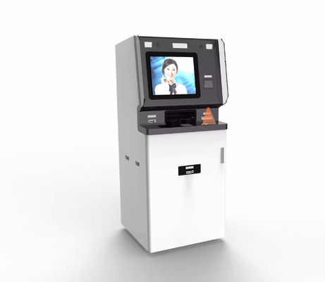 Gepersonaliseerde zelfbetalende kioskmachine met gezichtsherkenning camera en kaart dispenser