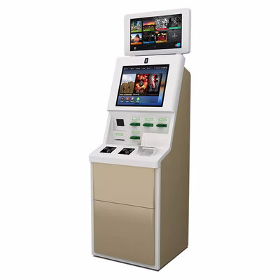 Touchscreen Zelf Check-in Kiosk met Aangepaste LED-verlichting, Windows 10 OS en Kaartlezer voor Efficiënte Zelfbediening