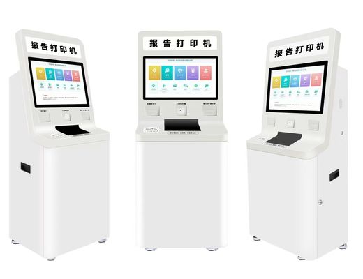 Selfservice kiosk met aanpasbare software en metalen touchscreen