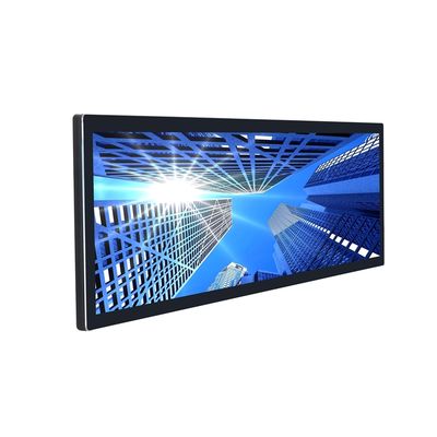 Strip Touch Screen Monitor Display met 3840 X 1080 resolutie en HDMI, VGA, USB-invoer voor aangepaste helderheid