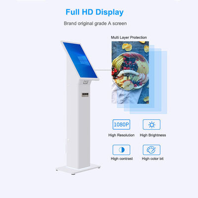 Self Checkin Kiosk met QR Code ID Card Reader, Windows 10 OS en aanpasbare LED-lichten voor efficiënte klantcheck-in