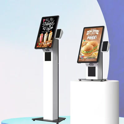 32 inch LCD-scherm zelfbestelkiosk met ontvangstprinter en menu aanpassing voor restaurants
