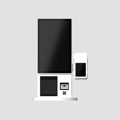Compacte en lichtgewicht zelfbestelkiosk met NFC-betaling en 180° draaibaar scherm voor veelzijdig gebruik