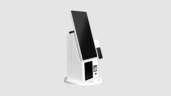 Compacte en lichtgewicht zelfbestelkiosk met NFC-betaling en 180° draaibaar scherm voor veelzijdig gebruik