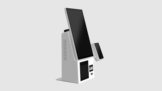 Compacte en lichtgewicht zelfbestelkiosk met NFC-betaling en 180° draaibaar scherm voor veelzijdig gebruik