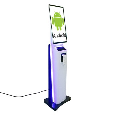 23.8/32 inch zelfbestelkiosk met gezichtsherkenning en metalen behuizing aanraakschermkiosk
