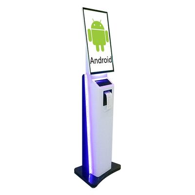 23.8/32 inch zelfbestelkiosk met gezichtsherkenning en metalen behuizing aanraakschermkiosk