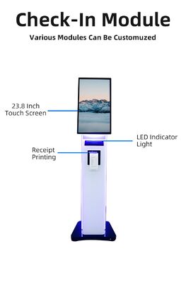23.8/32 inch zelfbestelkiosk met gezichtsherkenning en metalen behuizing aanraakschermkiosk