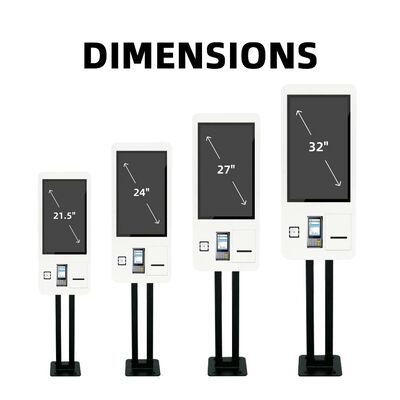 32-inch LCD-display wandmontage zelfbestelkiosk met 3 jaar garantie voor fastfood en detailhandel