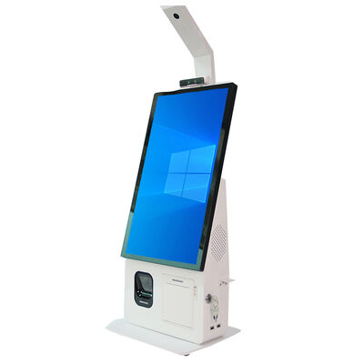 POS Kiosk All-in-one systeem met capacitieve touchscreen 80mm thermische printer en NFC kaartlezer voor zelfbediening kassa
