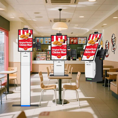 32 inch zelfbestelkiosk met 10-punts capacitieve touch en meerdere interfaces voor fastfoodrestaurants