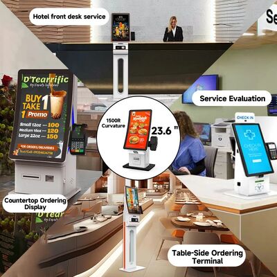 Self Checkin Kiosk met 10-punts capacitieve touch, 1920X1080 resolutie LCD-display en cloudgebaseerde CMS voor interactieve zelfservice