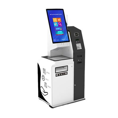 Selfservice kiosk met capacitieve touch 10 punt scherm aangepast kleur en vloer staande muur montage counter top installatie